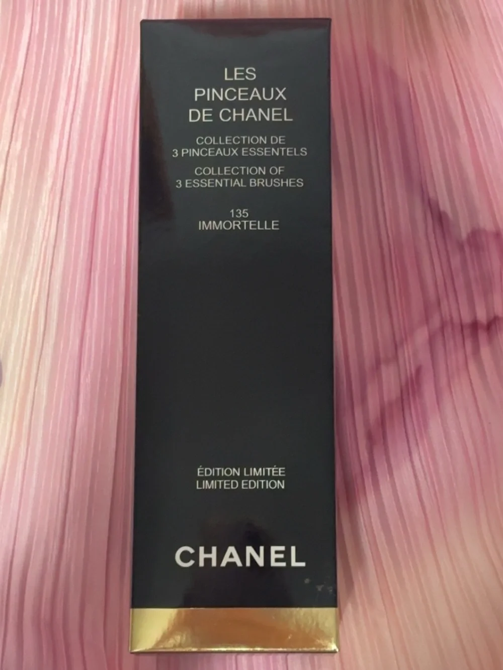 💜 CHANEL Limited Edition Immortelle 135 3-Piece Brush Set + Mirror 💜